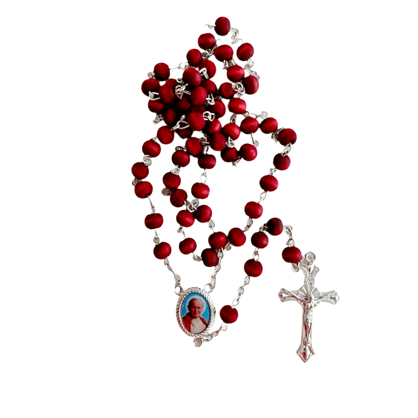 Catholically Rosaries Rosary Made of Rose Petals Blessed By Pope Francis - Communion Confirmation