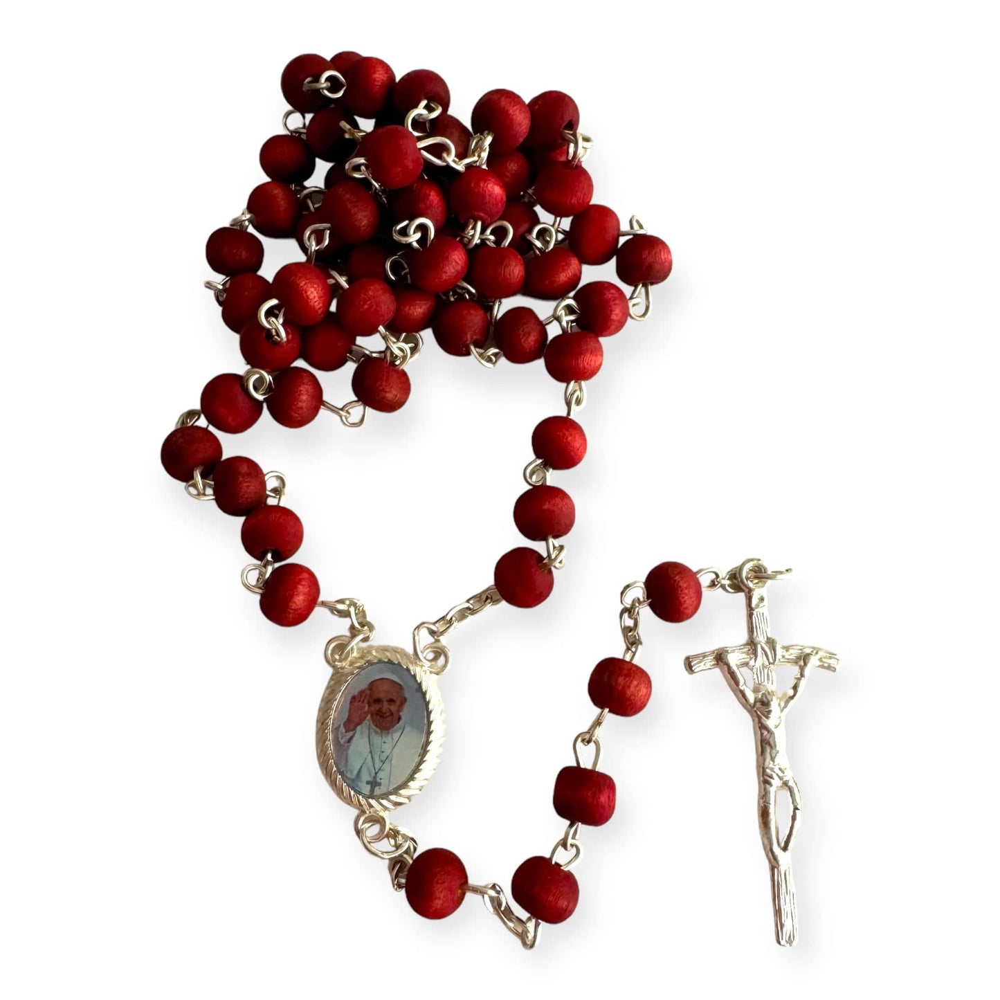 Catholically Rosaries Rosary Made of Rose Petals Blessed By Pope Francis - Communion  Confirmation