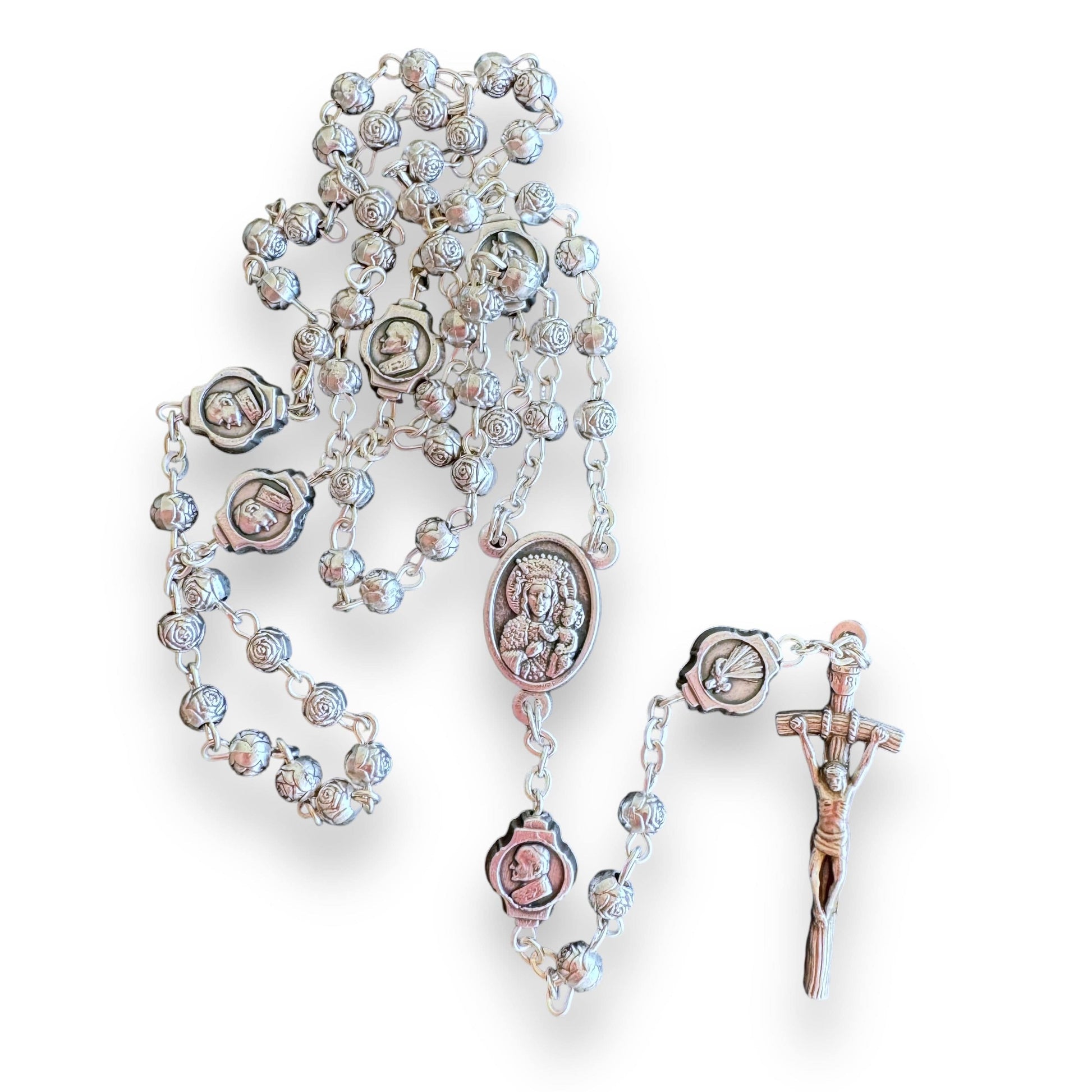 Catholically Rosaries Rosary Saint JpII -St.John Paul Ii Pope Filigree Rosary w/ case