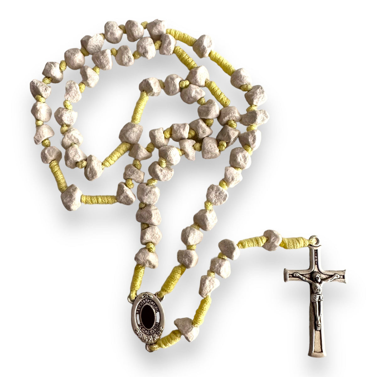 Medjugorje Rosary made with rocks | Catholically