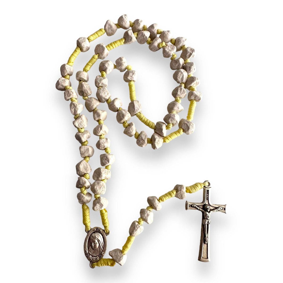 Medjugorje Rosary made with rocks | Catholically