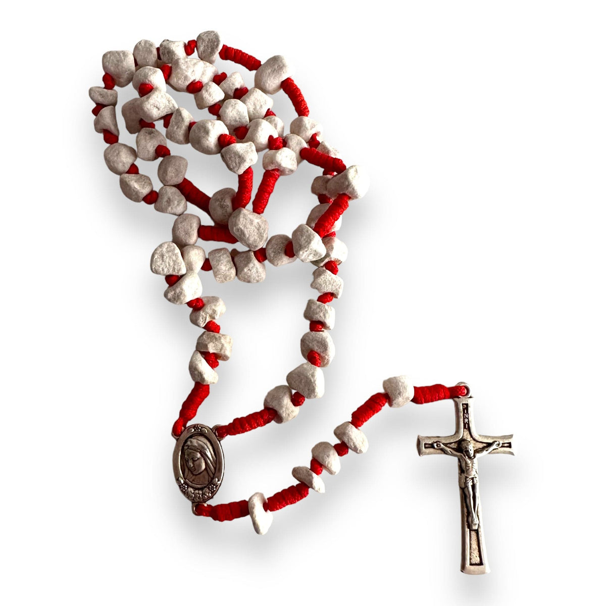 Medjugorje Rosary made with rocks | Catholically