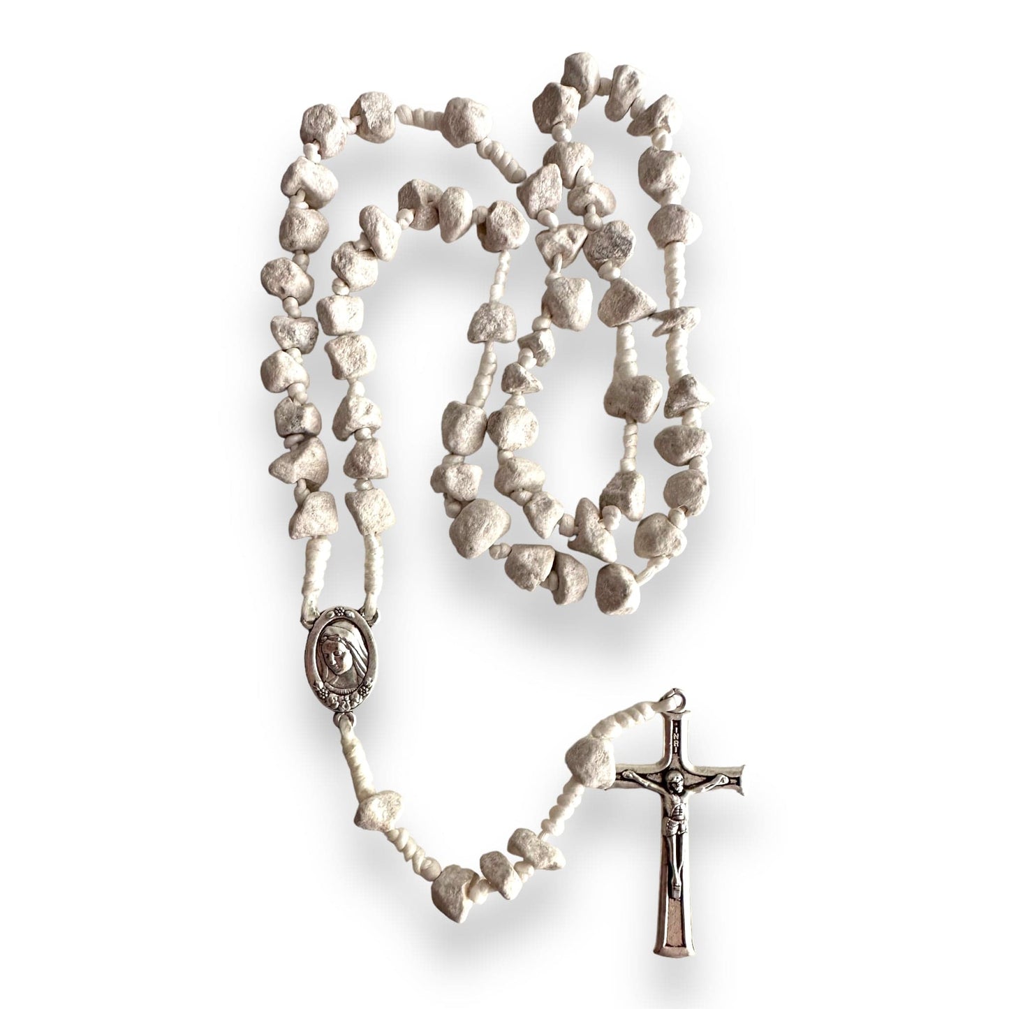 Medjugorje Rosary made with rocks | Catholically