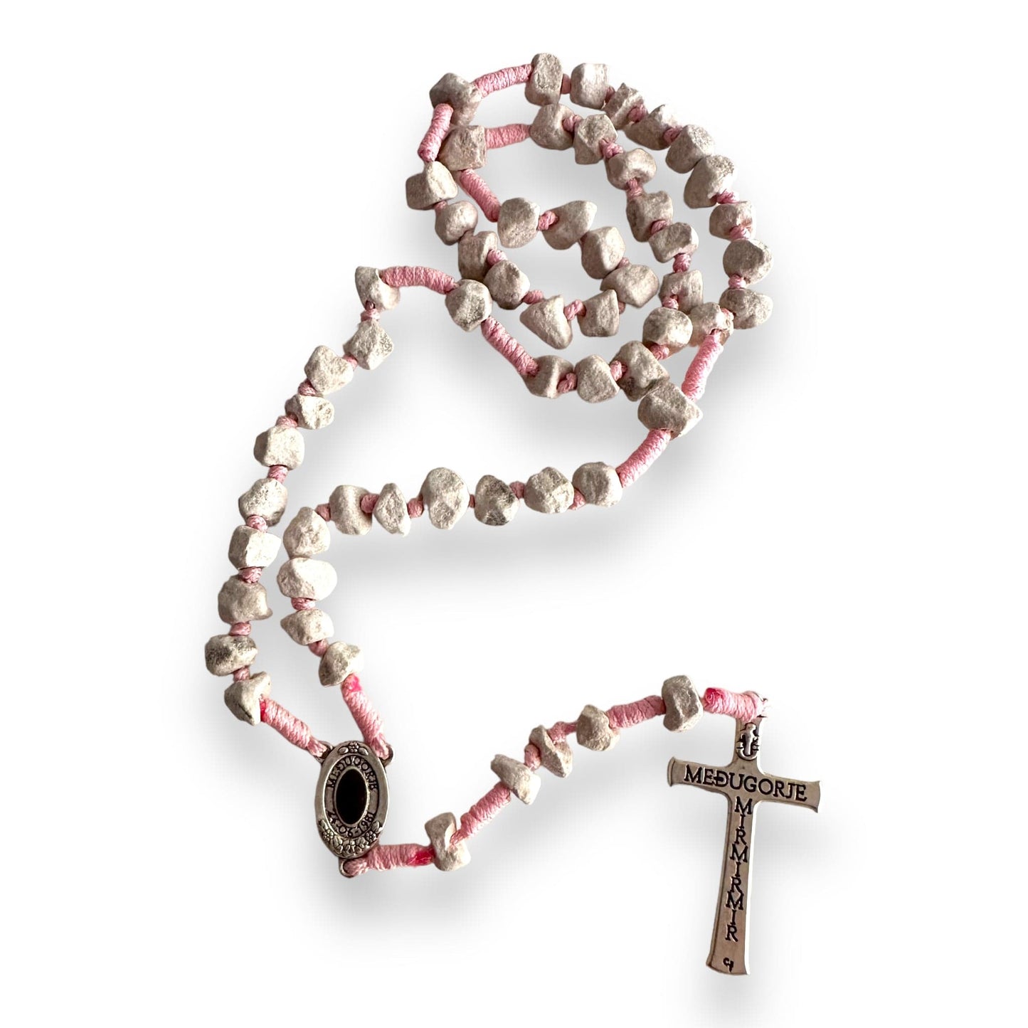 Medjugorje Rosary made with rocks | Catholically