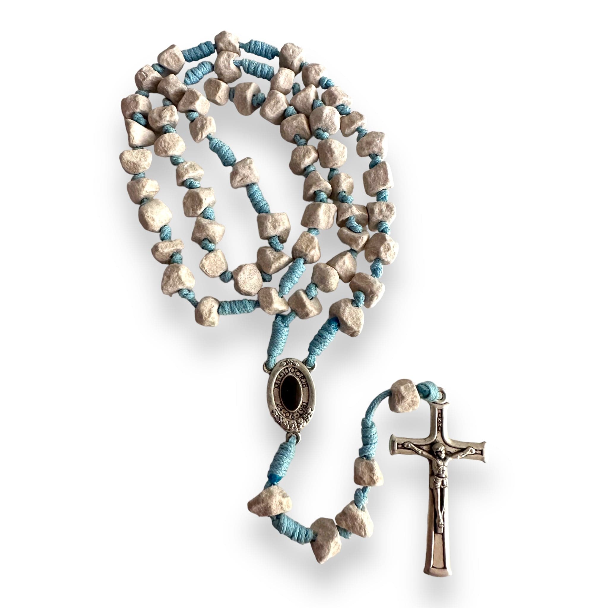 Medjugorje Rosary Made With Rocks | Catholically