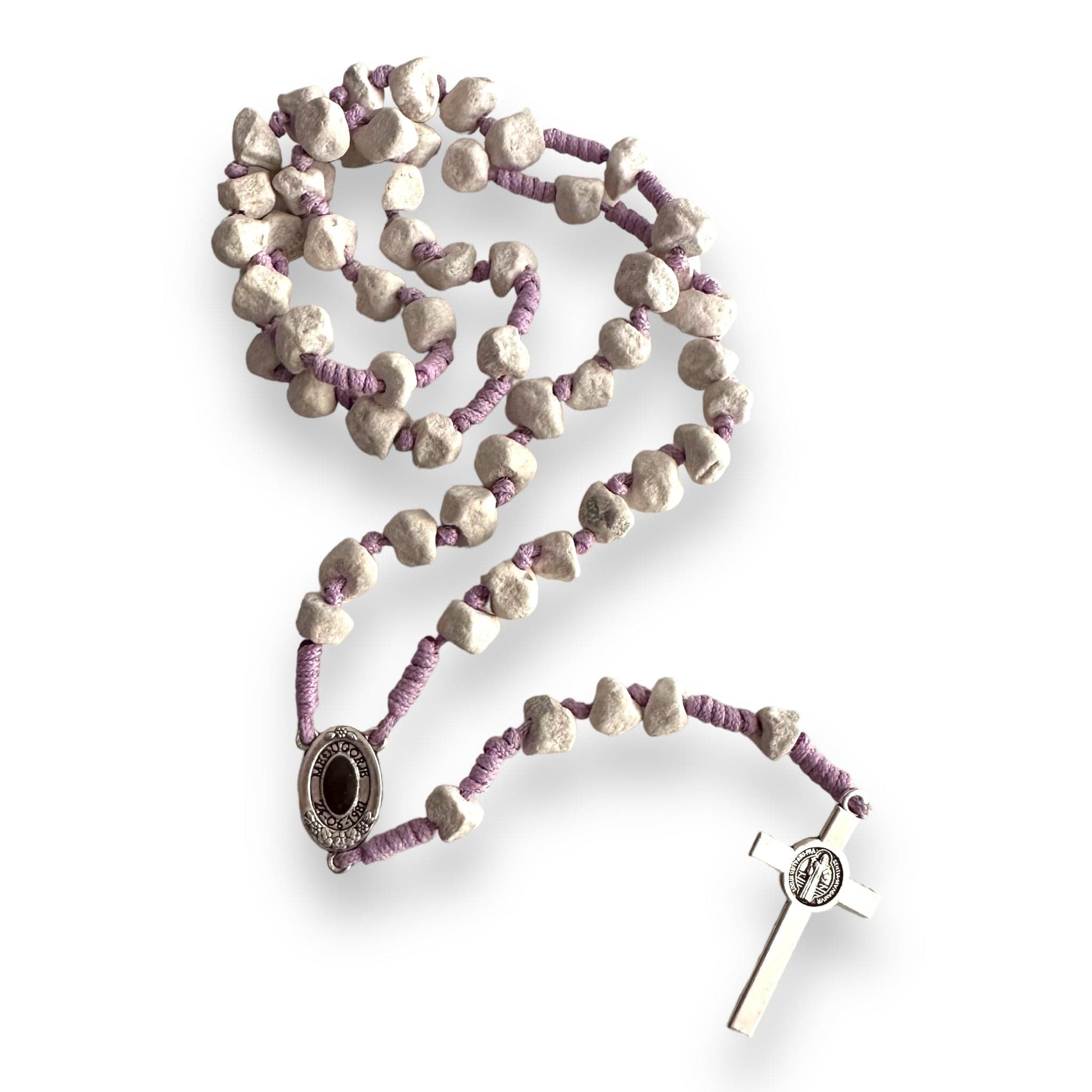 Medjugorje Rosary made with rocks | Catholically