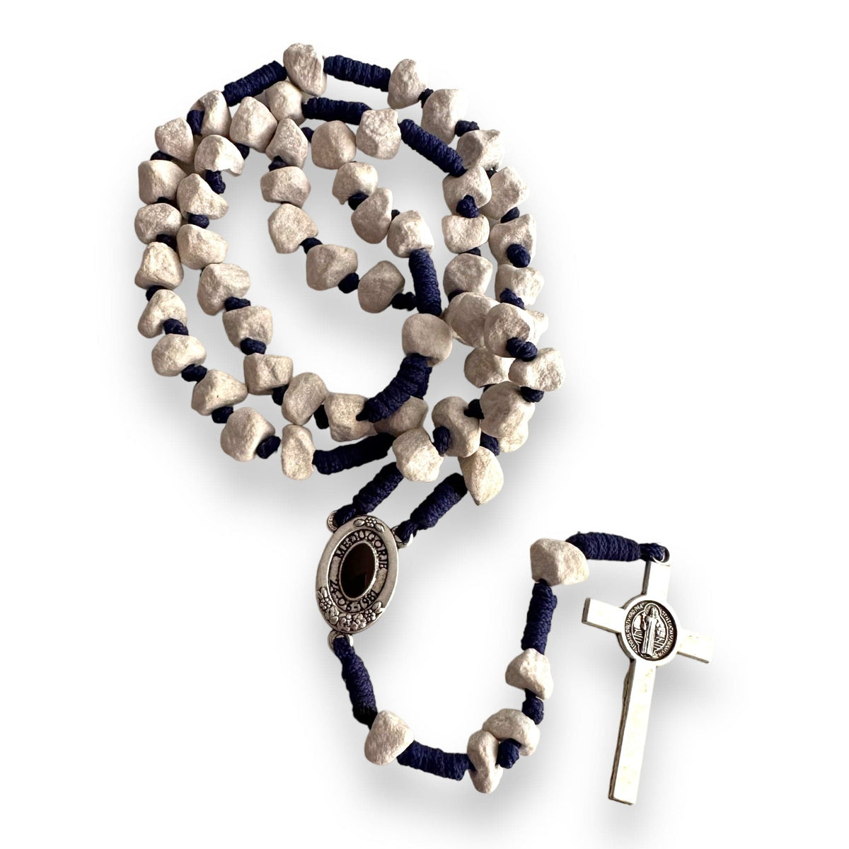 Medjugorje Rosary made with rocks | Catholically
