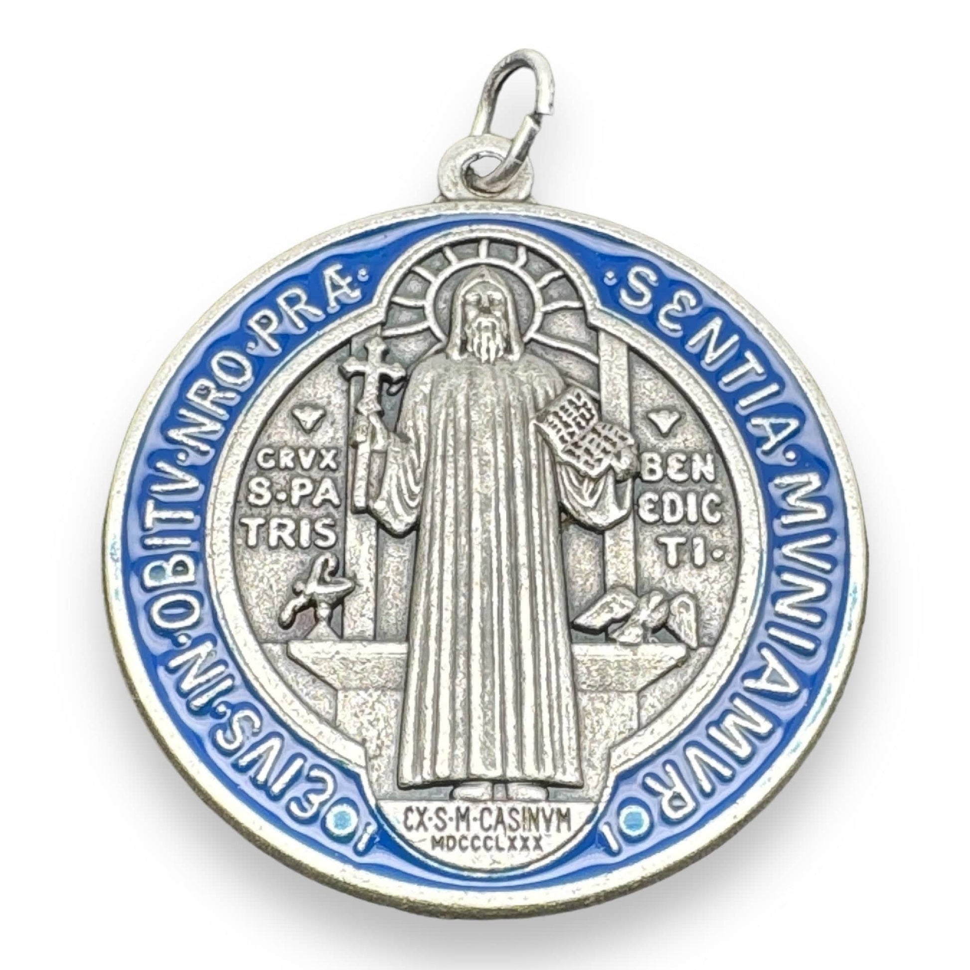 Catholically St Benedict Medal Saint Benedict 1" 1/2 Medal   Catholic Exorcism  Blessed By Pope