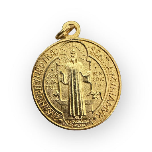Catholically St Benedict Medal Saint Benedict 1" 3/4 Medal Exorcism Medalla De San Benito Blessed By Pope