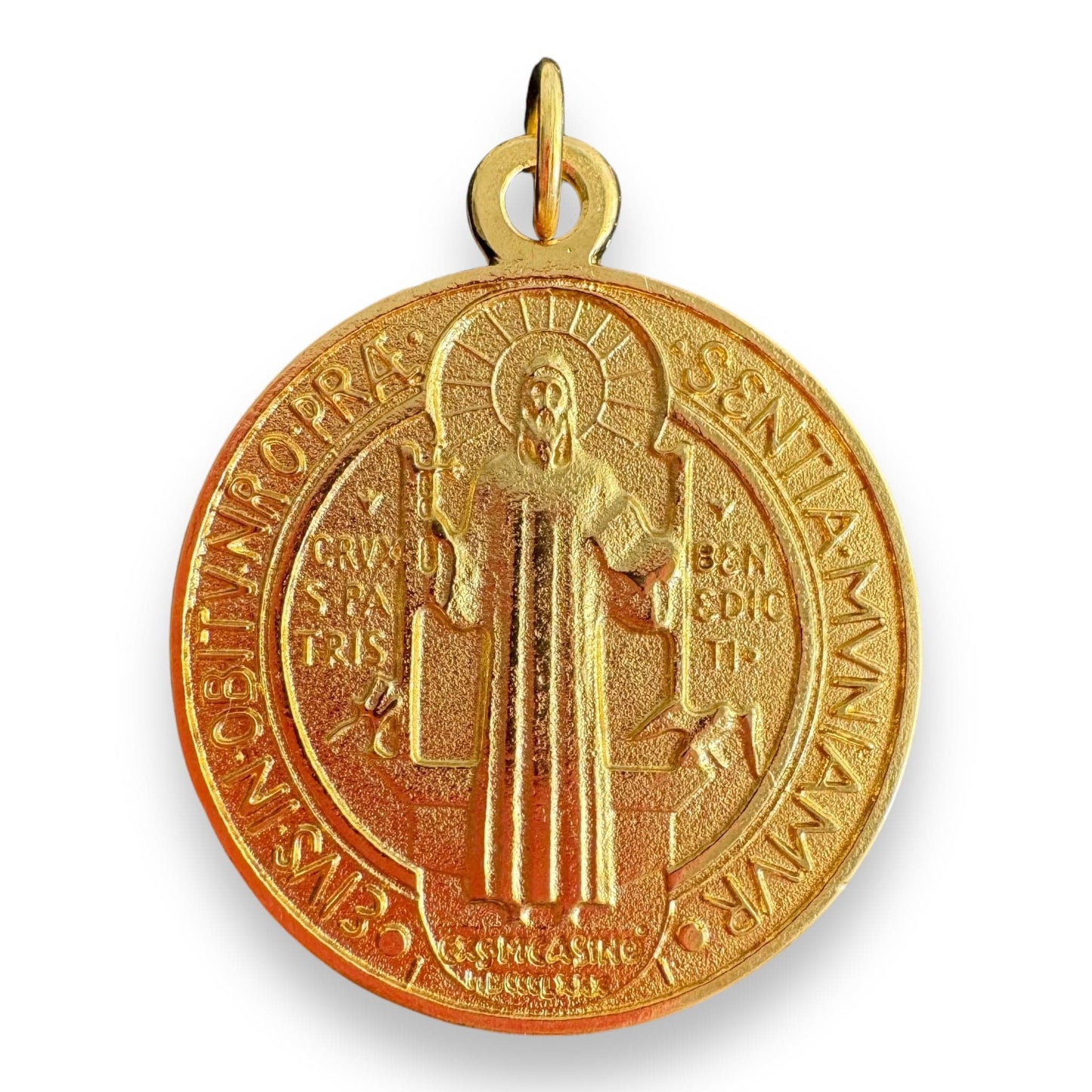 Catholically St Benedict Medal Saint Benedict 1" 3/4 Medal Exorcism Medalla De San Benito Blessed By Pope