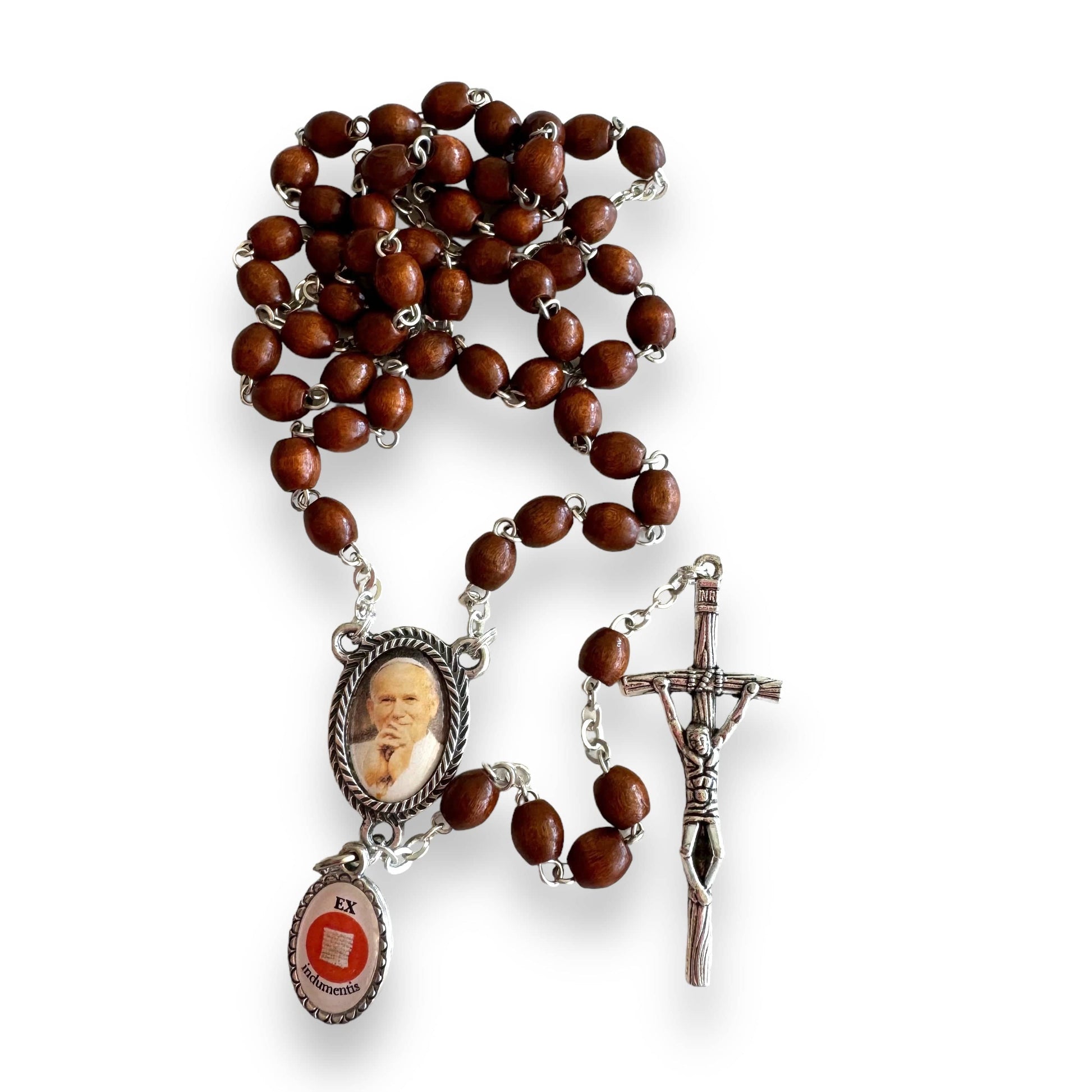 Catholically Rosaries Light Saint JPII - St.John Paul II  - Canonization Rosary + Relic Medal