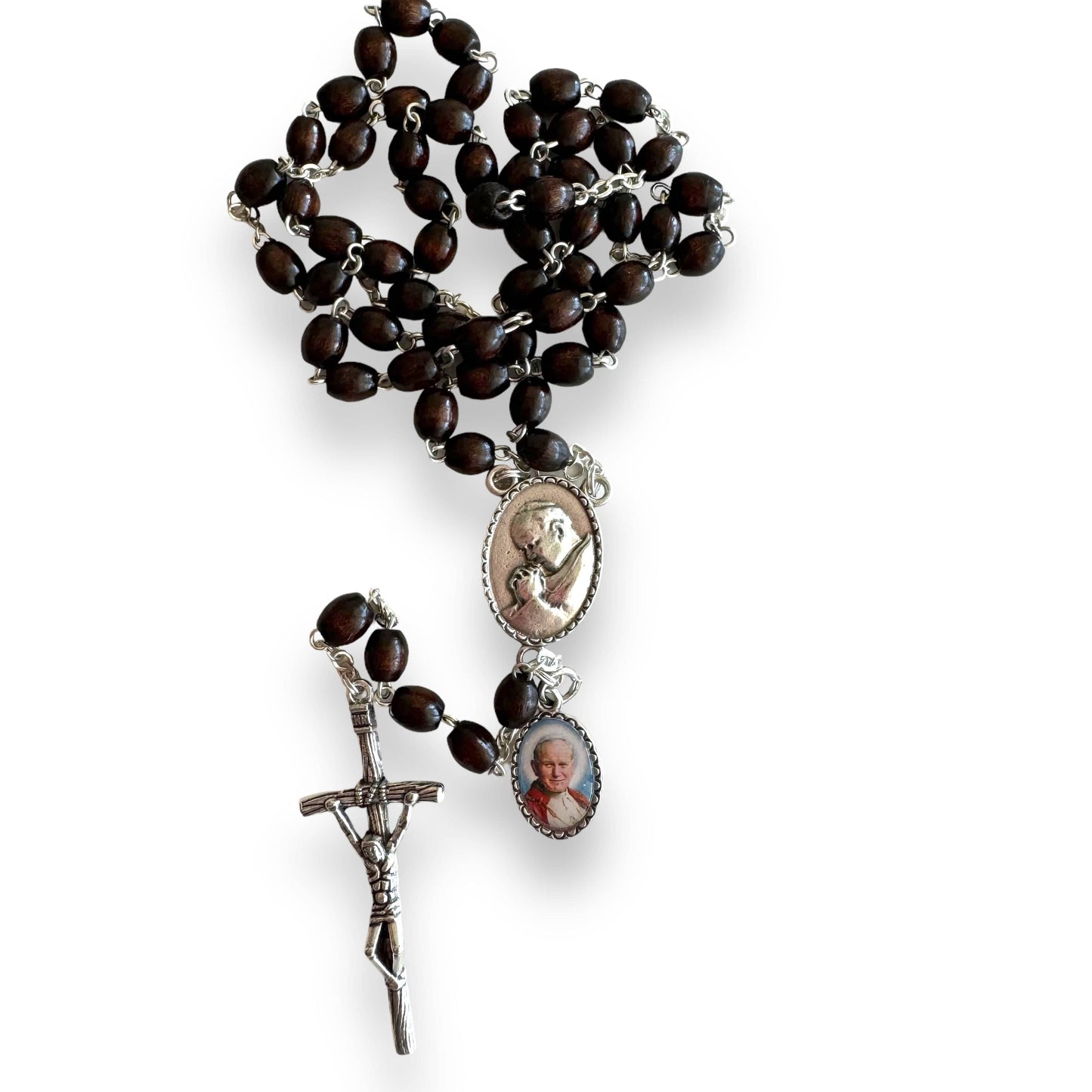 Catholically Rosaries Saint JPII -St.John Paul II Pope- Canonization Rosary + Medal w/ Free Relic