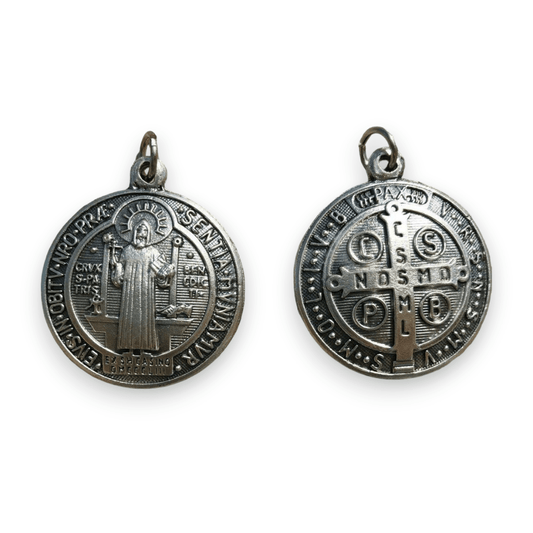 Catholically St Benedict Medal Saint St Benedict 1.5" - Medal - Catholic Exorcism - Blessed By Pope - Medalla