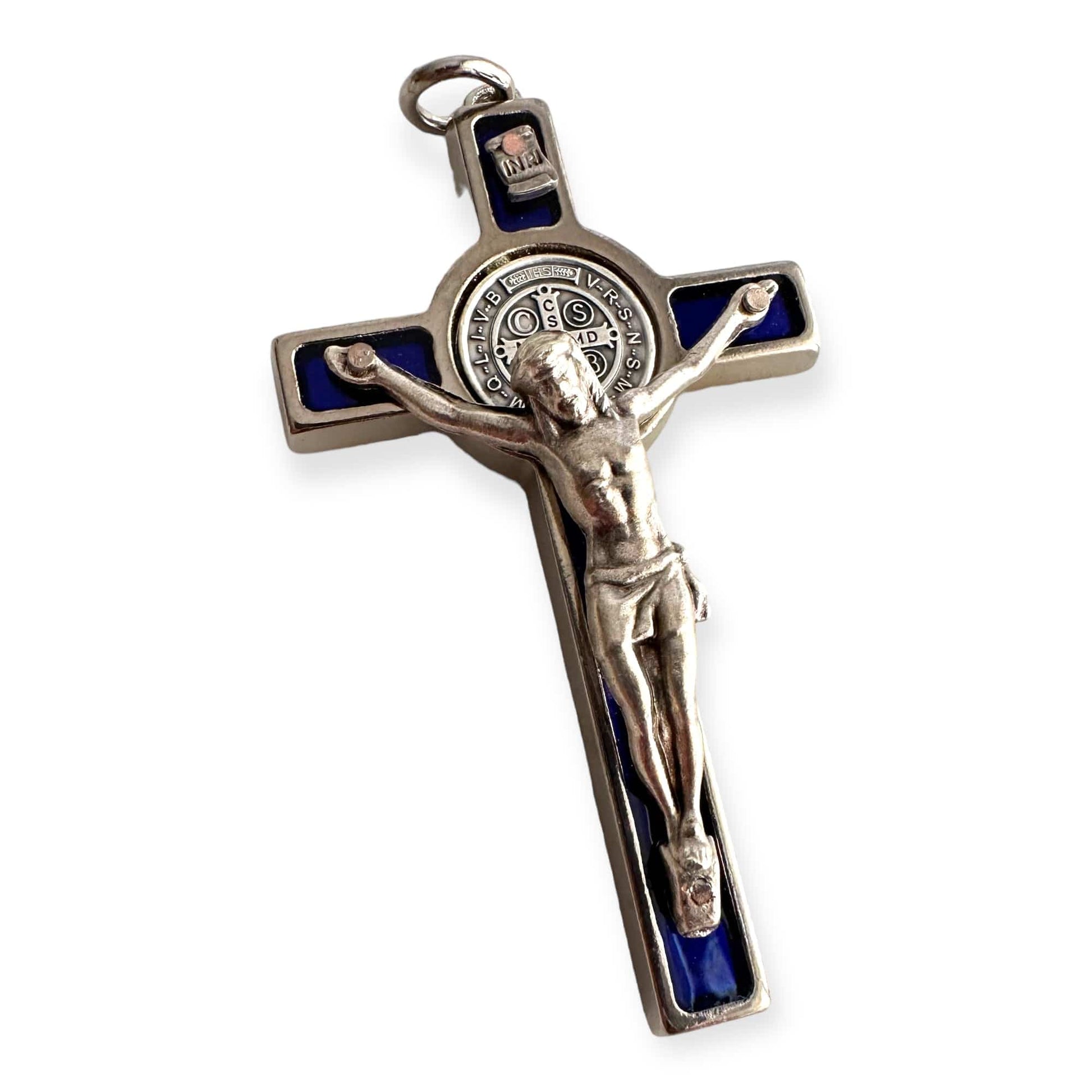 Catholically St Benedict Cross Saint St. Benedict 2" Crucifix - Exorcism- Cross - Blessed By Pope - San Benito