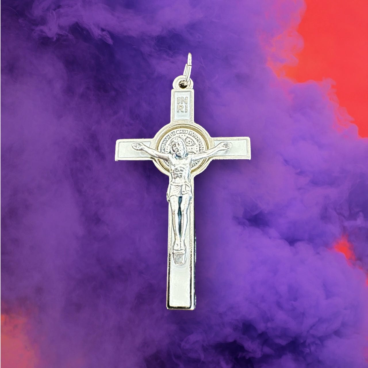 Catholically St Benedict Cross Saint St. Benedict 2" Crucifix - Exorcism- Cross - Blessed By Pope San Benito