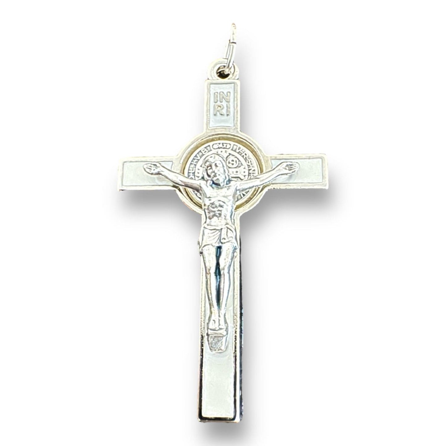 Catholically St Benedict Cross Saint St. Benedict 2" Crucifix - Exorcism- Cross - Blessed By Pope San Benito
