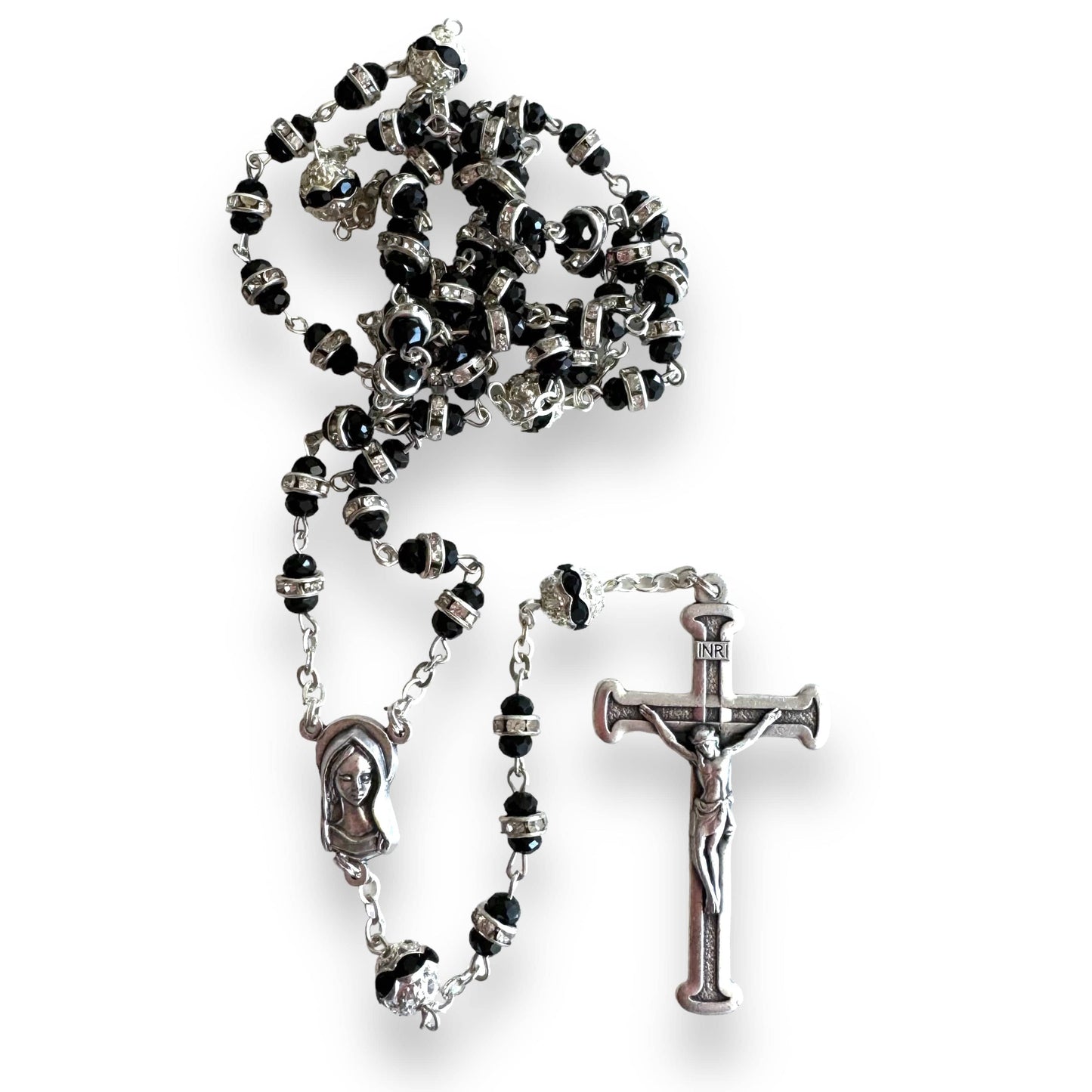 Catholically Rosaries Shiny Bohemian Crystal Rosary - Blessed by Pope Francis