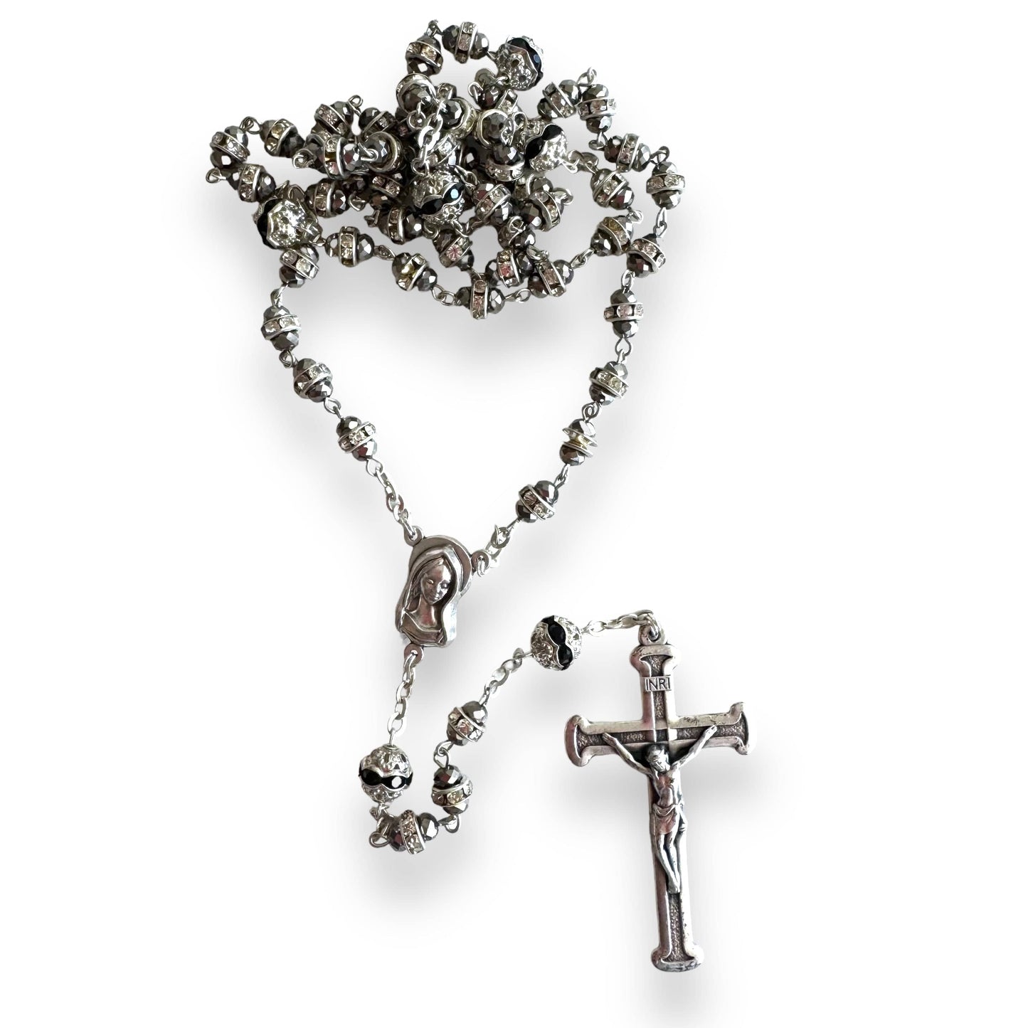 Catholically Rosaries Shiny Bohemian Crystal Rosary - Blessed by Pope Francis