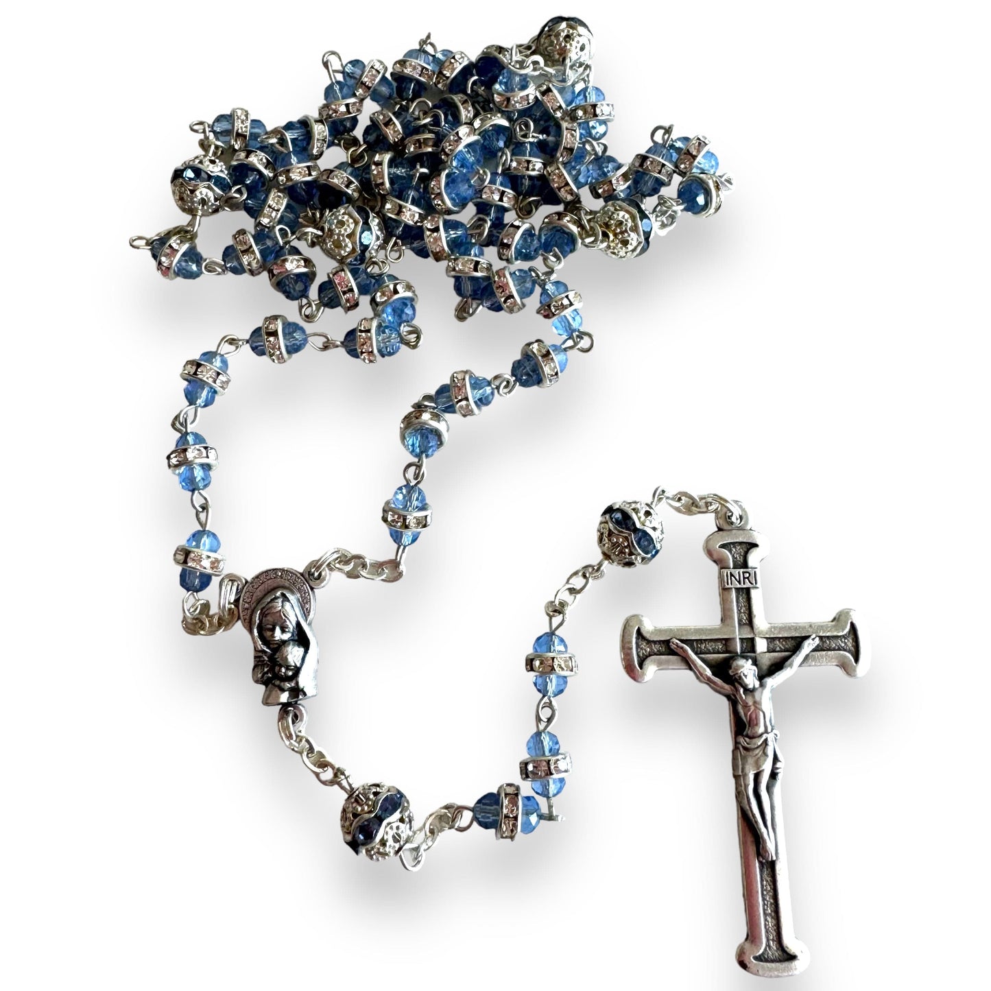 Catholically Rosaries Shiny Bohemian Crystal Rosary - Blessed by Pope Francis