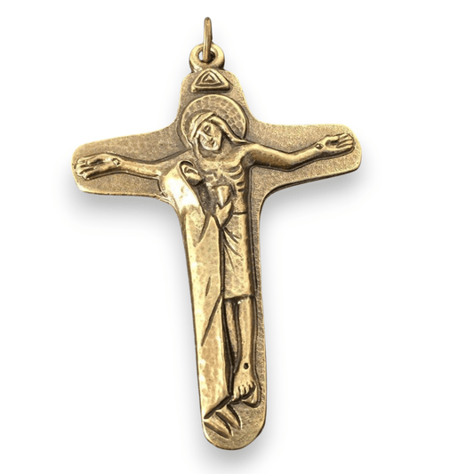 Catholically Crucifix Sorrowful Mother Pectoral Cross Crucifix - Blessed By Pope Francis On Demand