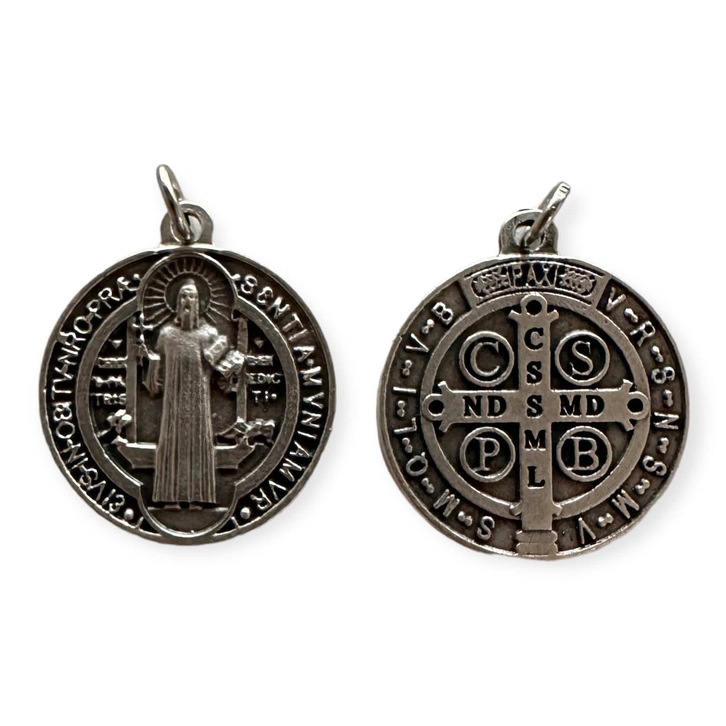 Catholically St Benedict Medal St. Benedict Enamel 1" - Medal Catholic Exorcism - Blessed