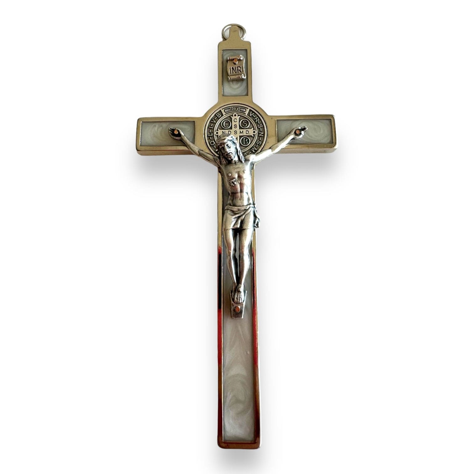 Catholically St Benedict Cross St. Benedict High Quality 6" Glow in the dark Crucifix - Exorcism