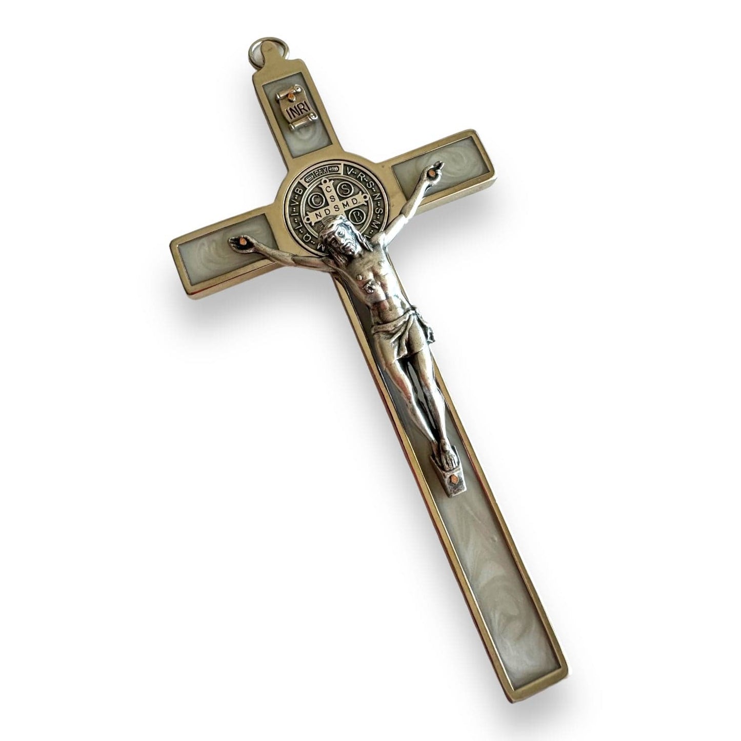 Catholically St Benedict Cross St. Benedict High Quality 6" Glow in the dark Crucifix - Exorcism