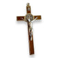 Catholically St Benedict Cross St. Benedict High Quality 6" Honey Wood Crucifix - Exorcism - Pectoral Cross