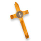 Catholically St Benedict Cross St. Benedict High Quality 7" 1/2 Honey Wood Crucifix - Exorcism