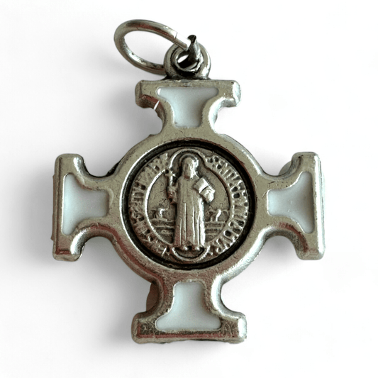 Catholically Crucifix St. Benedict  Medal - Cross Blessed By Pope Francis - Pendant - San Benito HQ