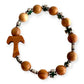 Catholically Bracelet St. Benedict Medal Rosary Ten Beads Bracelet - Blessed By Pope
