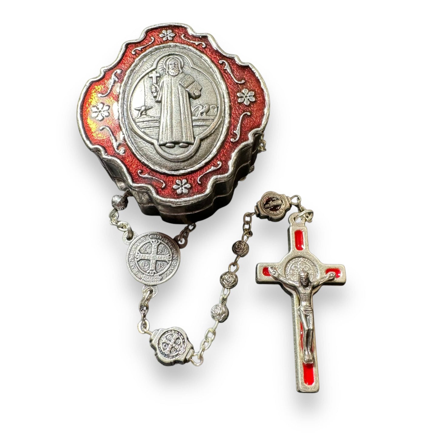 Catholically Rosaries St. Benedict - San Benito - Tiny Military Rosary Blessed By Pope