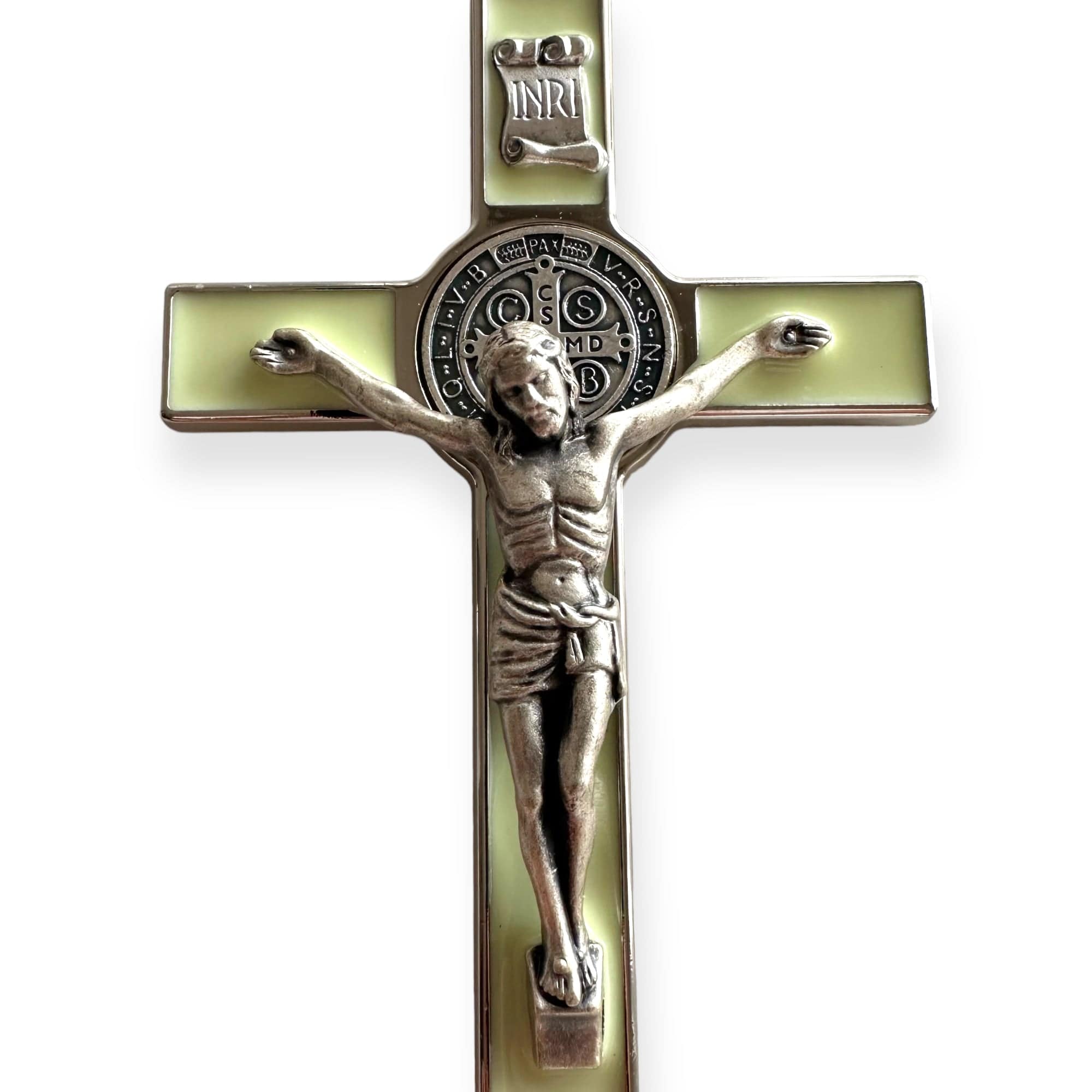 St. Benedict Wall Crucifix - Exorcism Cross | 7.5