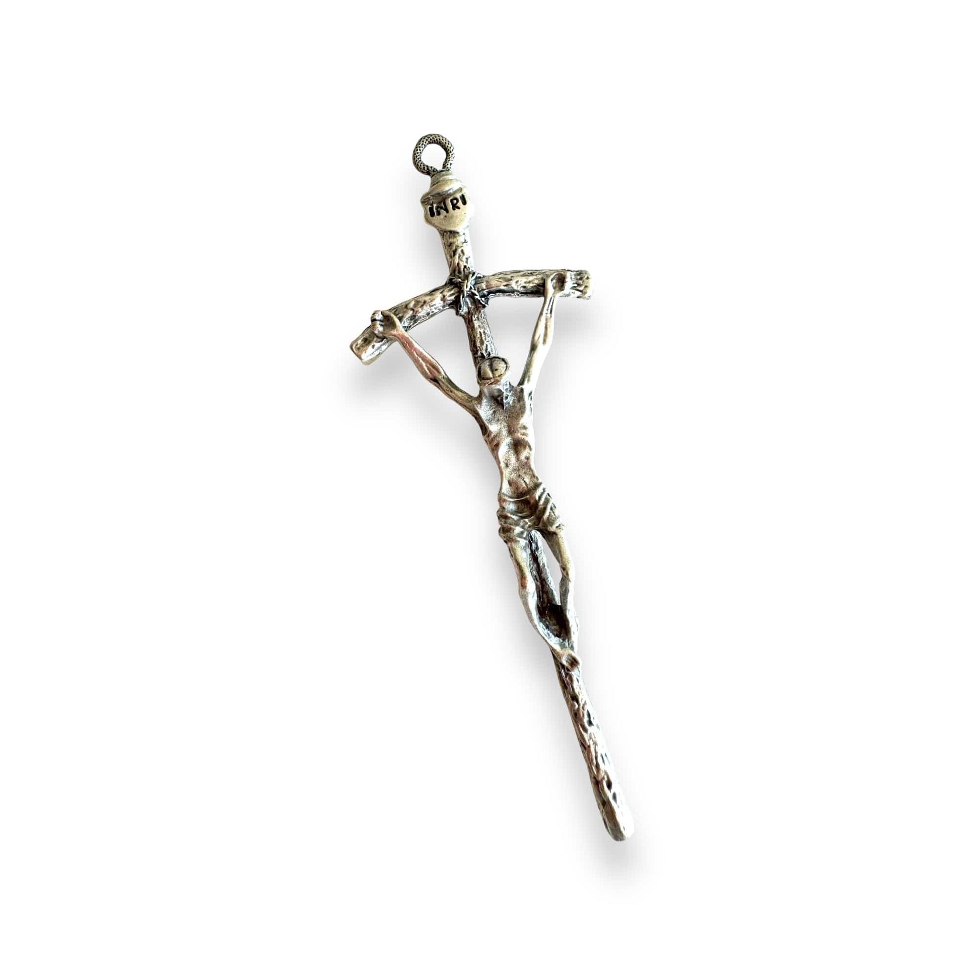 Catholically Cross St. John Paul II - St. JPII Cross Wall Crucifix -Blessed By Pope