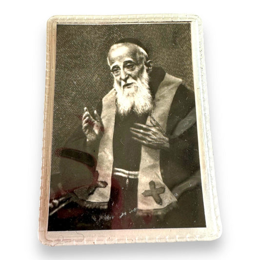 Catholically Holy Card St. Leopold Mandic Holy Card W/ Relic  Leopoldo Of Castelnuovo  Bogdan Ivan