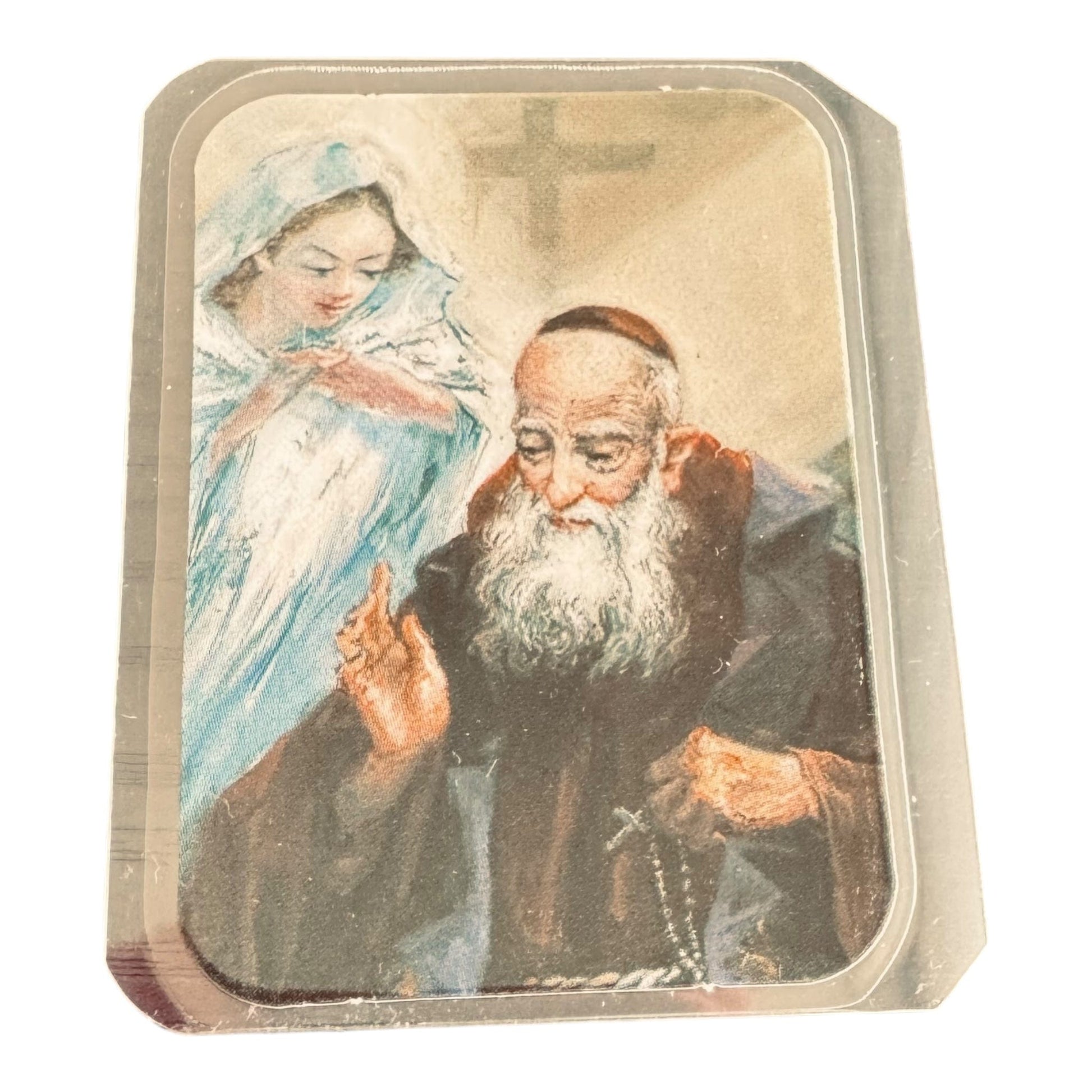 Catholically Holy Card St. Leopold Mandic Holy Card w/ Relic  Leopoldo Of Castelnuovo  Bogdan Ivan