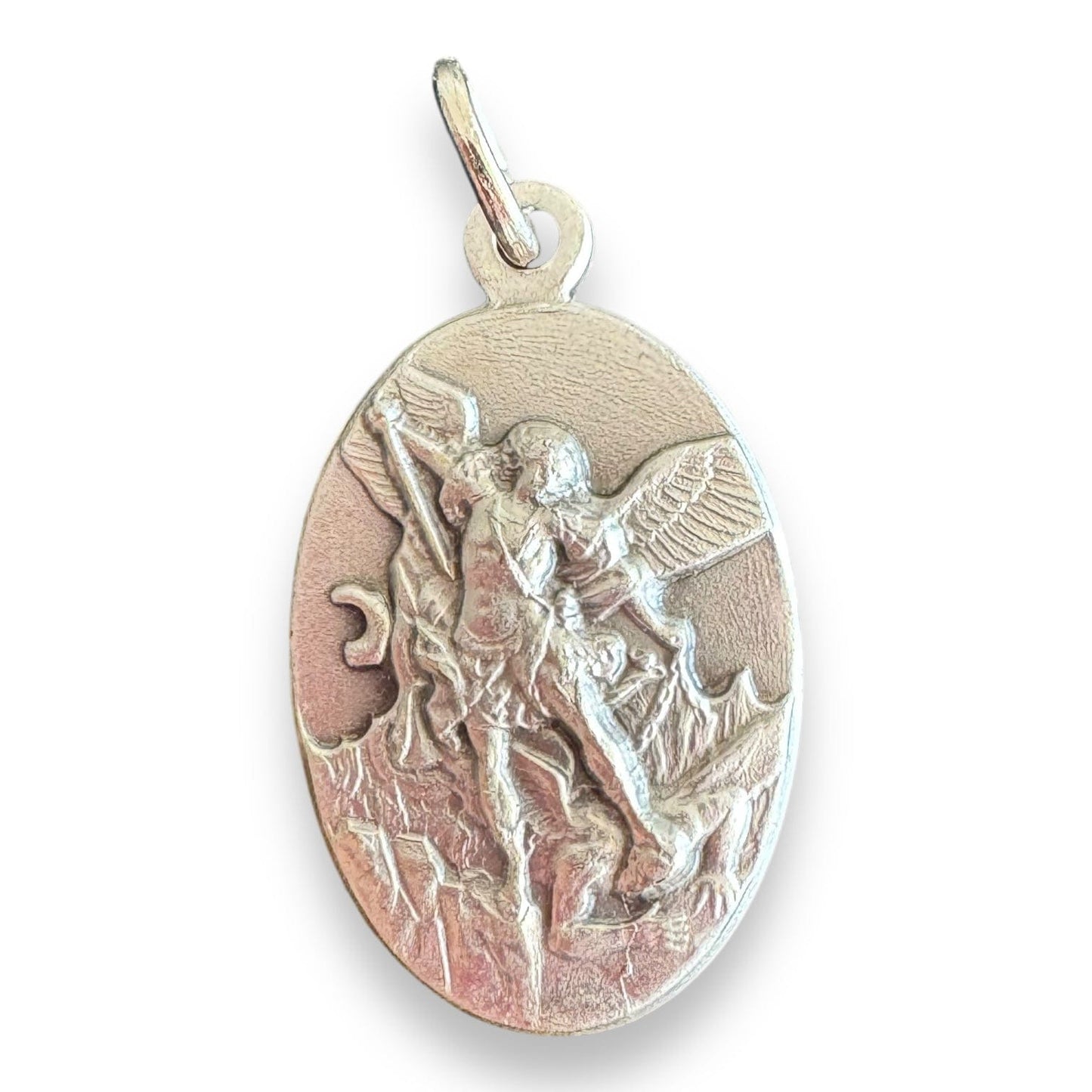 Catholically Medal Silver St. Michael Archangel - Blessed By Pope - Medal - Patron Of Police Officers