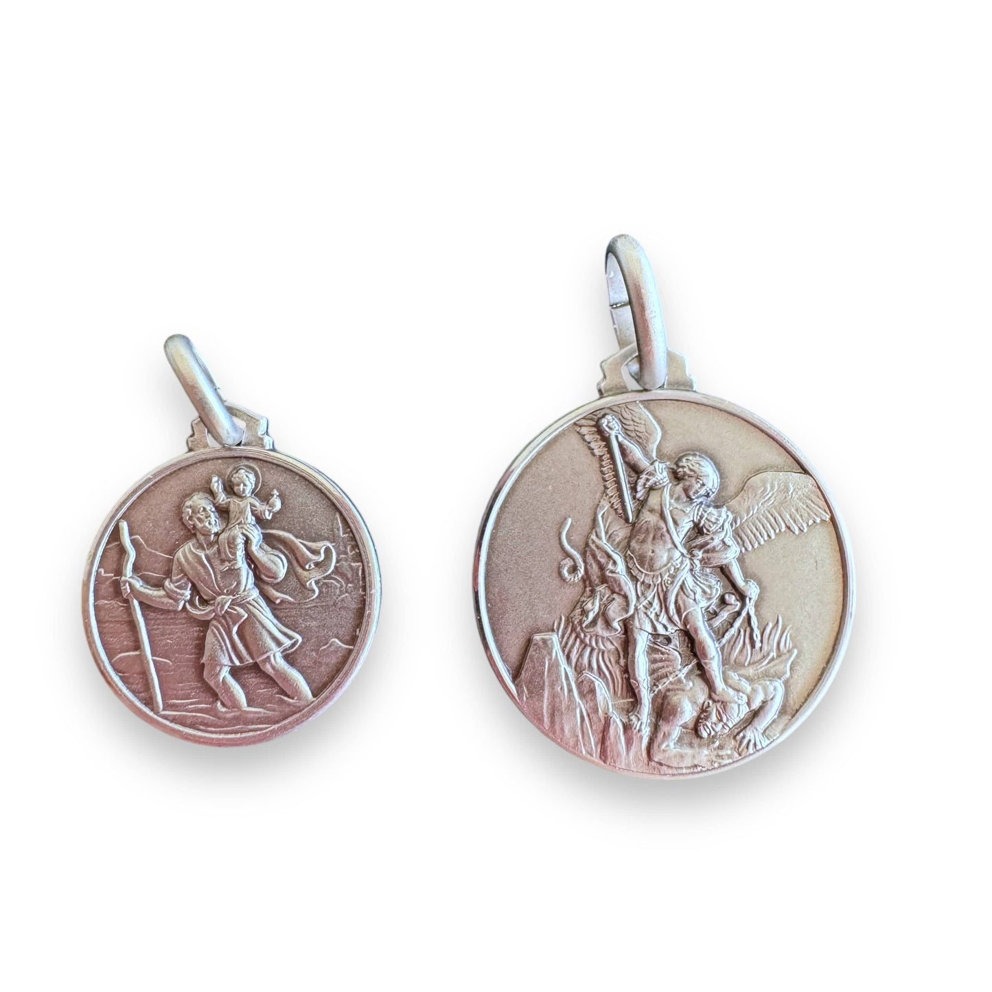 Catholically Medal St. Michael Archangel Medal -925 Sterling Silver Patron Saint Police Officers