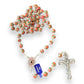 Catholically Rosaries St. Padre Pio Pink Cloisonne Rosary - Blessed By Pope - with Relic