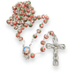 Catholically Rosaries St. Padre Pio Pink Rosary Blessed By Pope with Relic