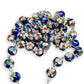 Catholically Rosaries St. Padre Pio Relic Blue Cloisonne Rosary  - Blessed By Pope Francis