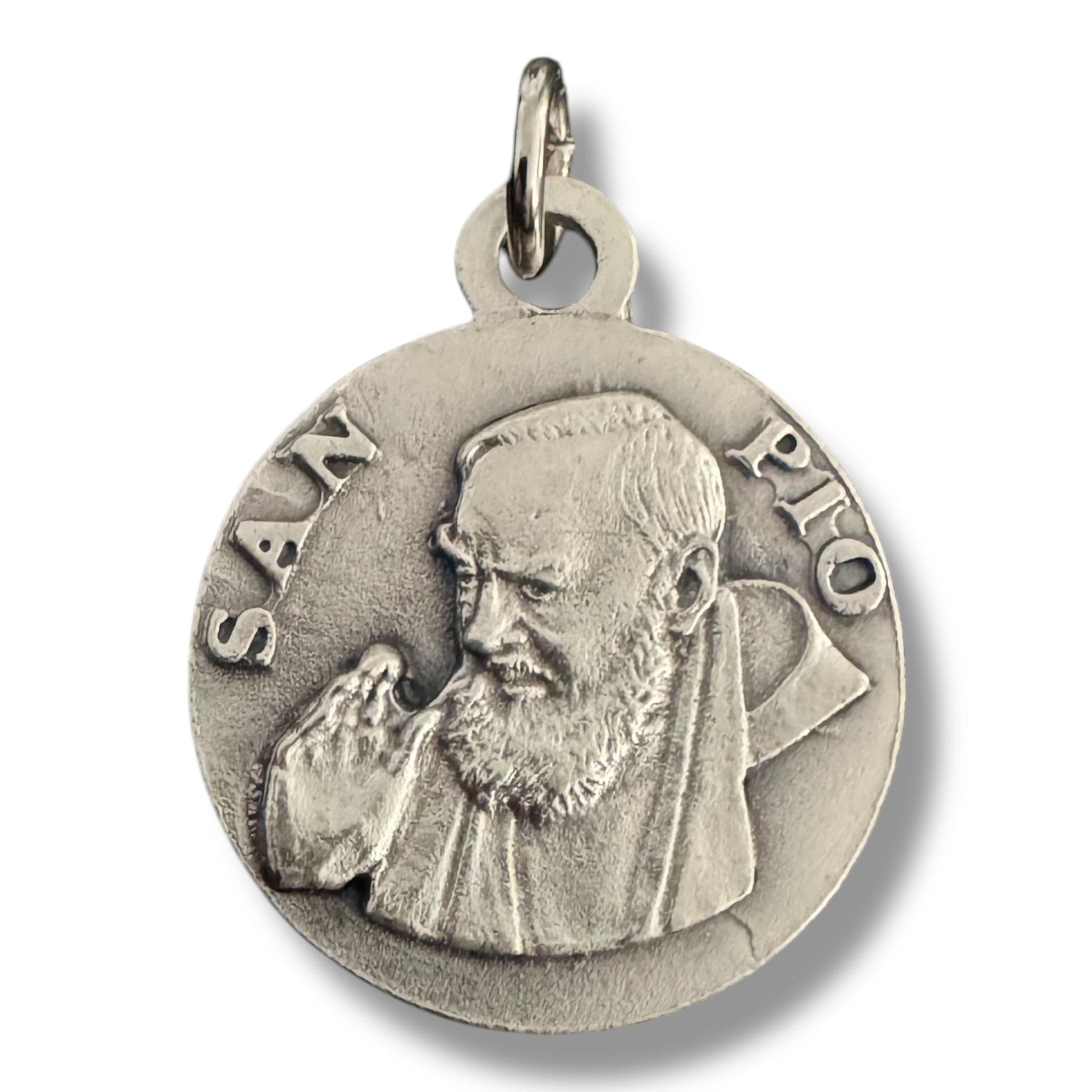 Catholically Patron Saint Medal St. Padre Pio Relic Medal - Catholic Charm - St. Father Pio Ex-Indumentis