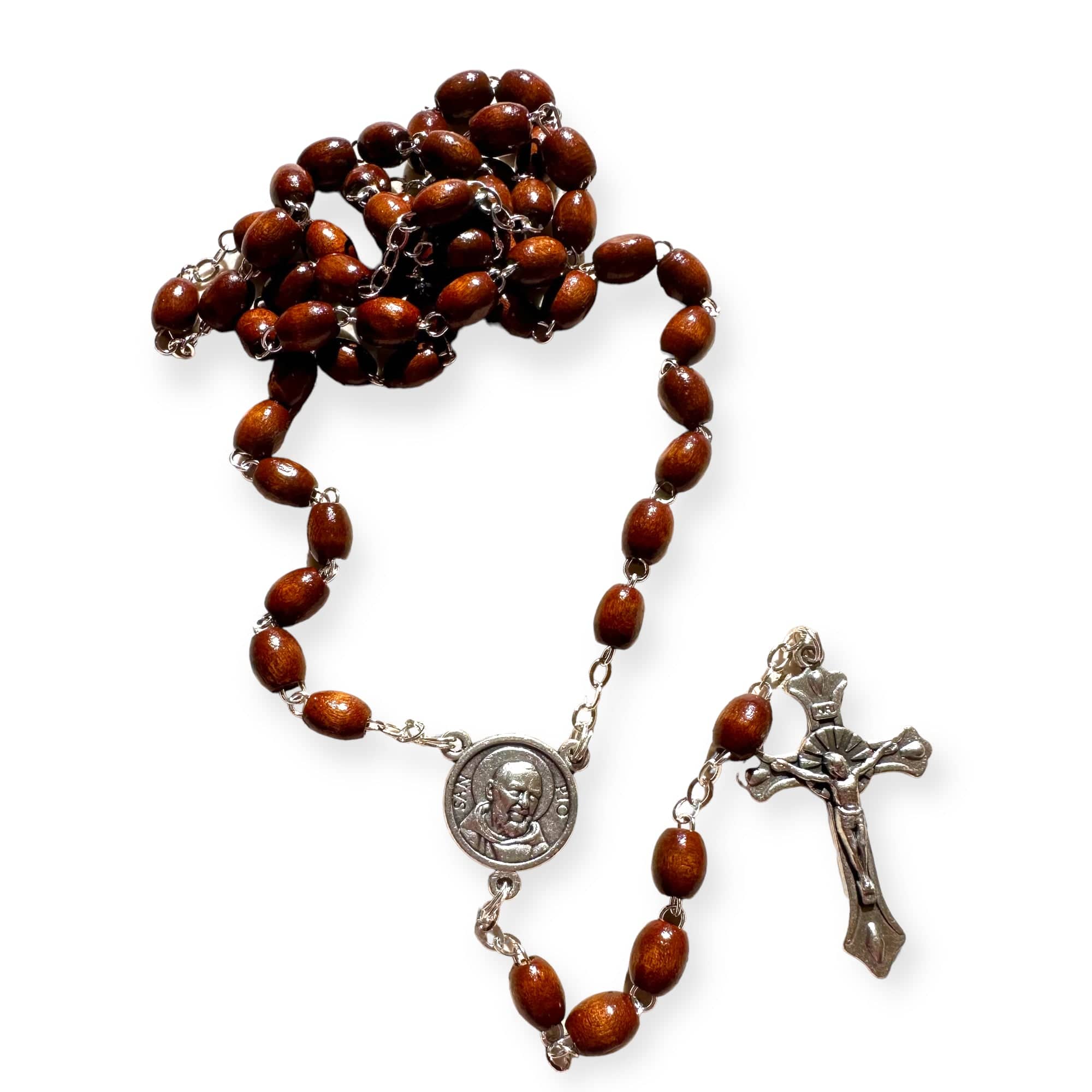 St. Padre Pio Relic Rosary Blessed By Pope w/ 2nd Class Relic - St. Father  Pio