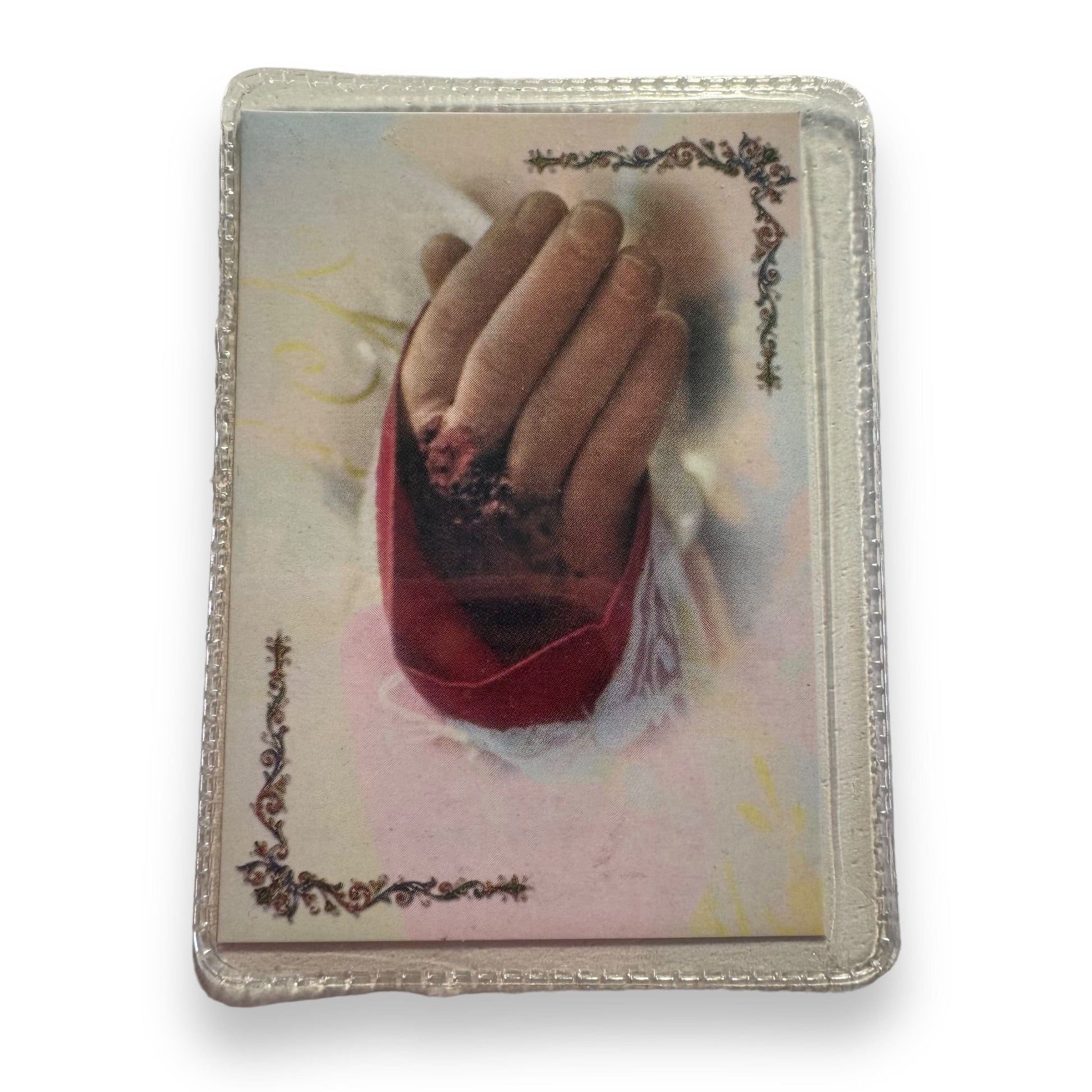 Catholically Holy Card St. Padre Pio Vintage Holy Card - Relic Of St. Father Pio of Pietrelecina