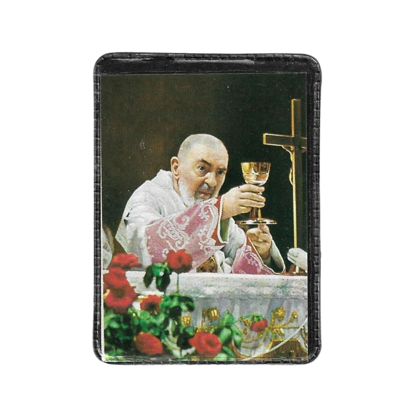 Catholically Holy Card St. Padre Pio Vintage Holy Card - Relic Of St. Father Pio Of Pietrelecina