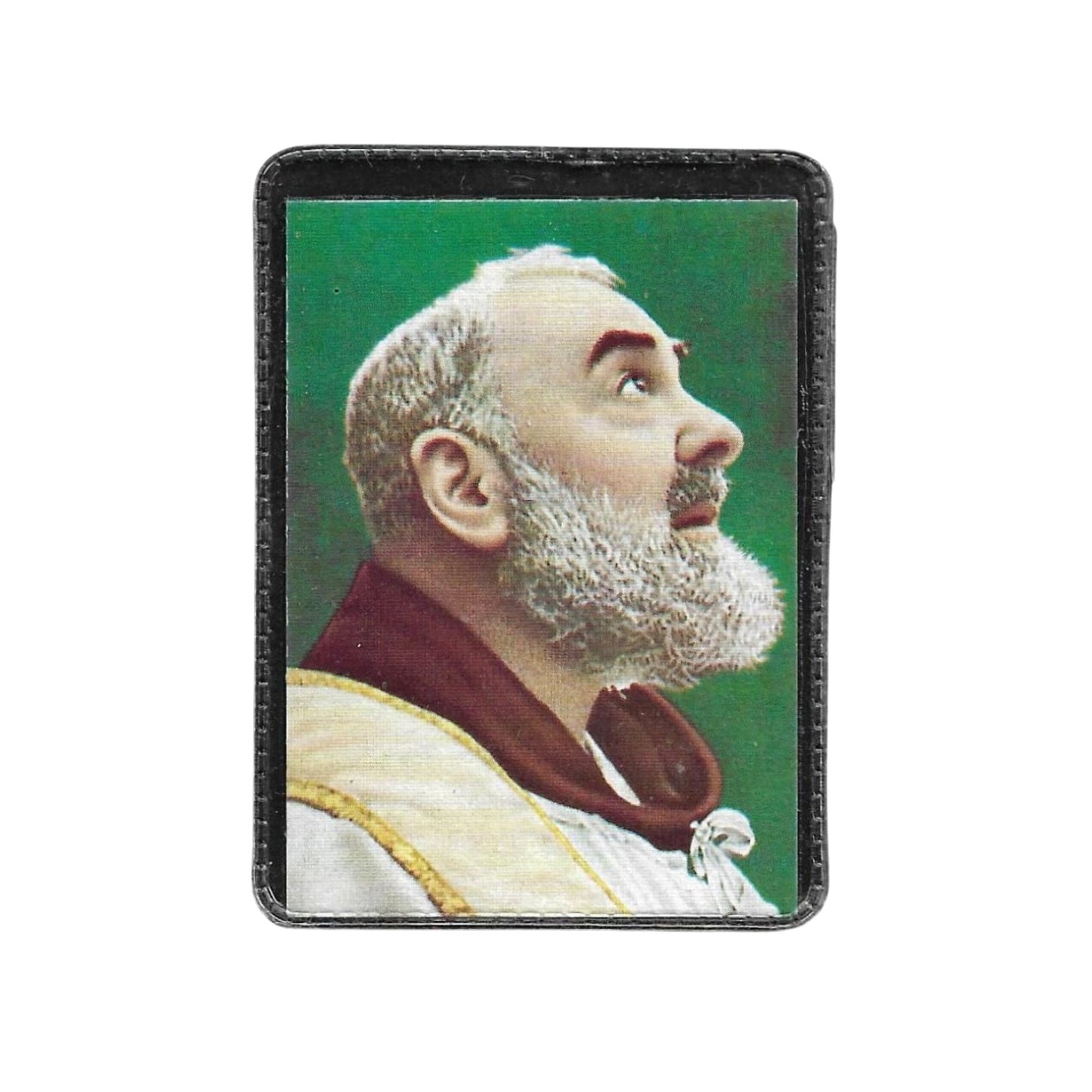 Catholically Holy Card St. Padre Pio Vintage Holy Card - Relic Of St. Father Pio Of Pietrelecina