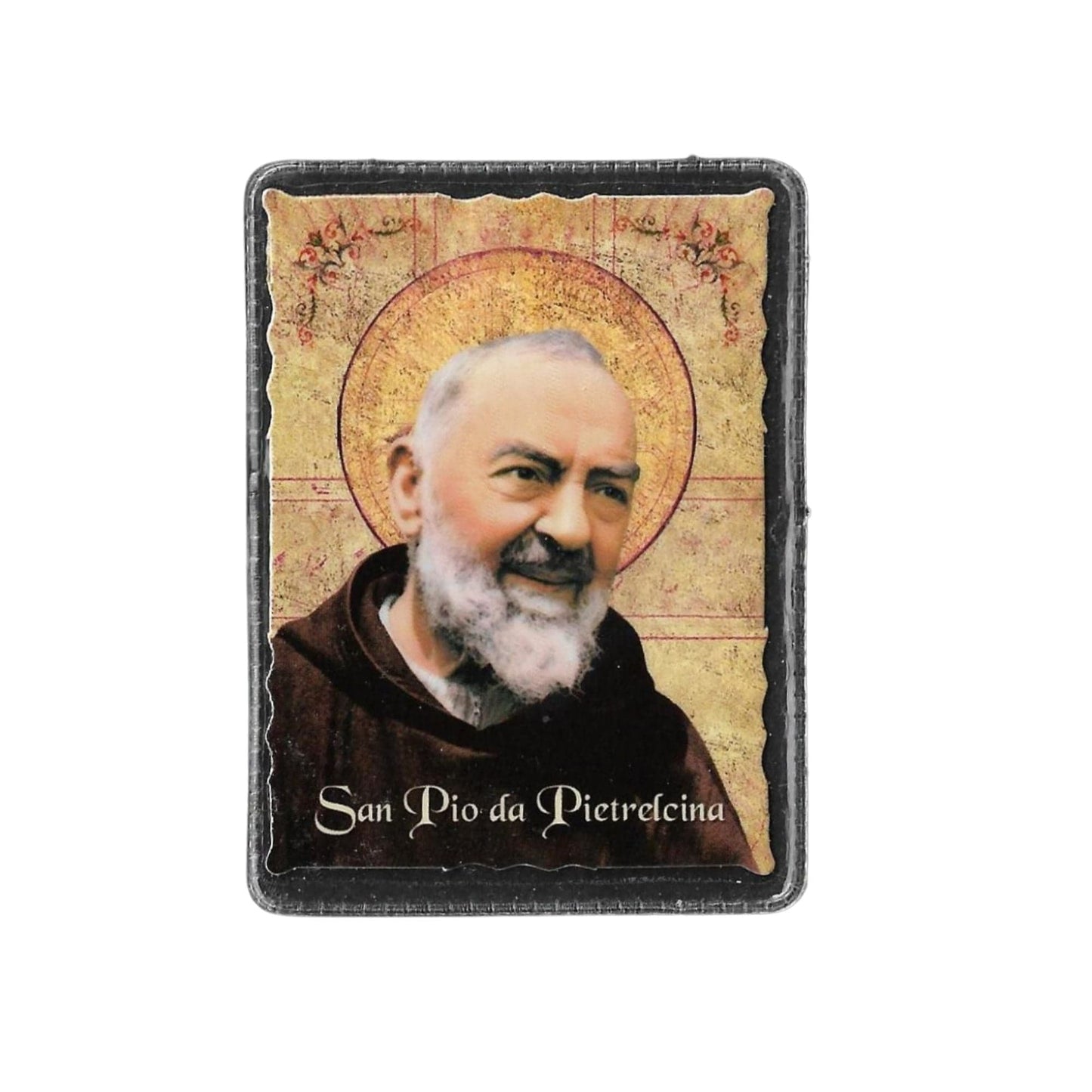 Catholically Holy Card St. Padre Pio Vintage Holy Card - Relic Of St. Father Pio Of Pietrelecina