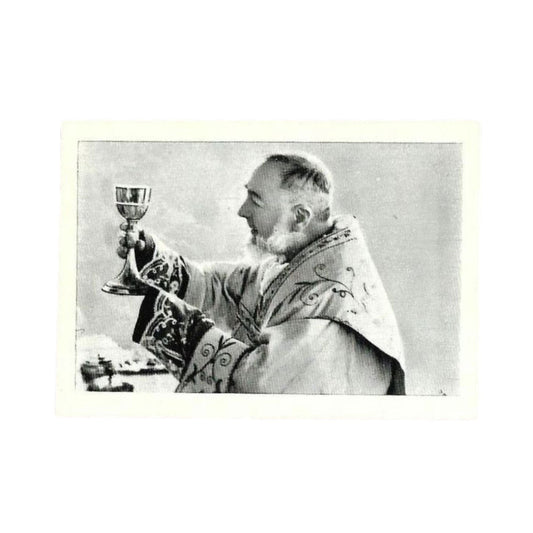 Catholically Holy Card St. Padre Pio - Vintage Photo - Saint Father Pio Picture
