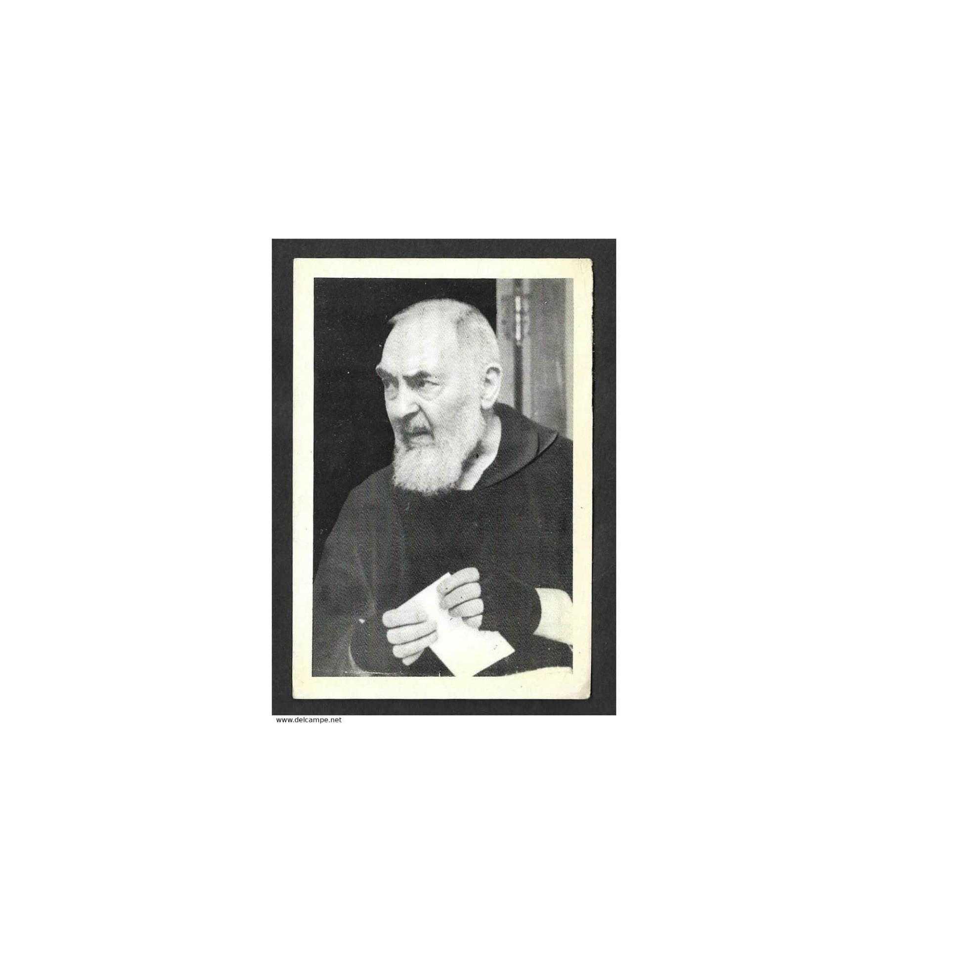 Catholically Holy Card St. Padre Pio - Vintage Photo - Saint Father Pio Picture