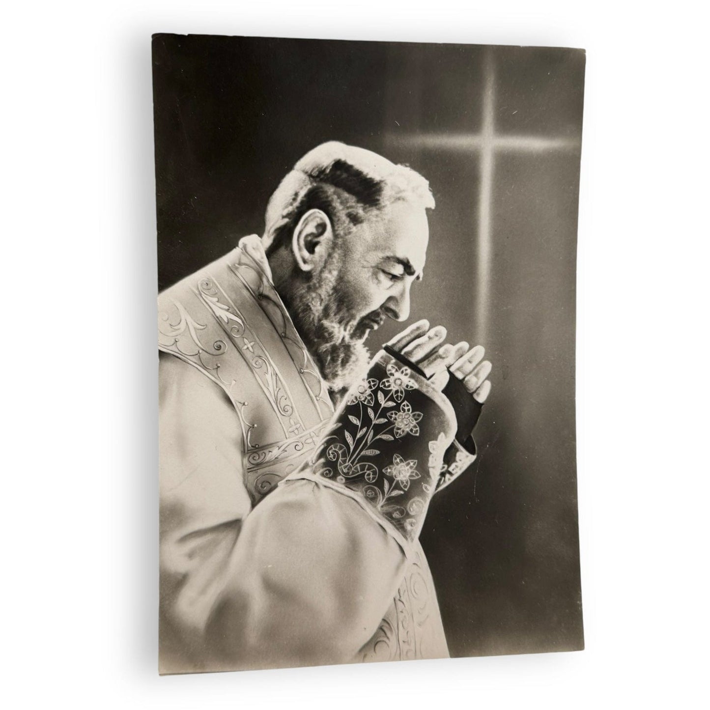 Catholically Holy Card St. Padre Pio - Vintage Photo - Saint Father Pio Picture